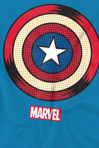 T-shirt Captain America Avengers Marvel - Turquoise