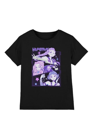 T-shirt Huntrix Kpop Demon Hunters - Zwart