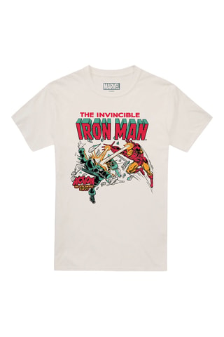 T-shirt Iron Man Avengers Marvel - Ecru