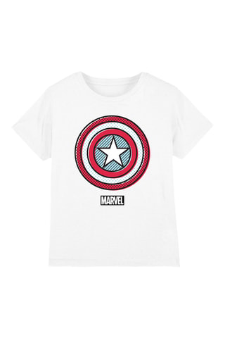 T-shirt Captain America Avengers Marvel - Wit