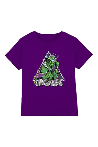 T-shirt Hulk Man Avengers Marvel - Paars