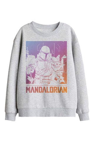 Sweater Mando en Grogu The Mandalorian Star Wars - Grijs