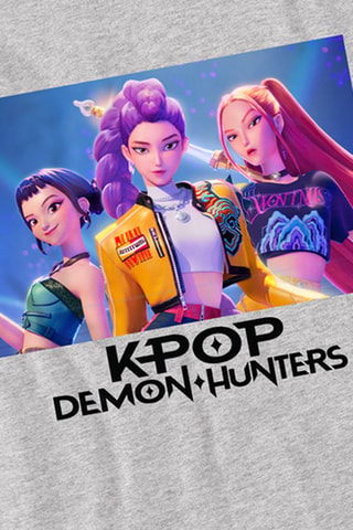T-shirt Heroic Huntrix Kpop Demon Hunters - Grijs