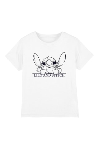 T-shirt Stitch Lilo en Stitch Disney - Wit