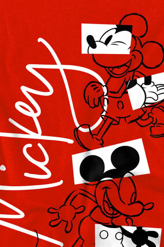 T-shirt Mickey Disney - Rood