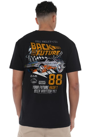 T-shirt Back to The Future - Zwart
