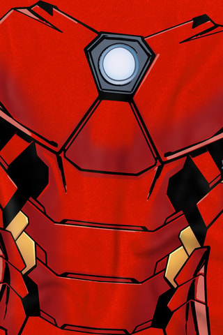 T-shirt Iron Man Avengers Marvel - Rood