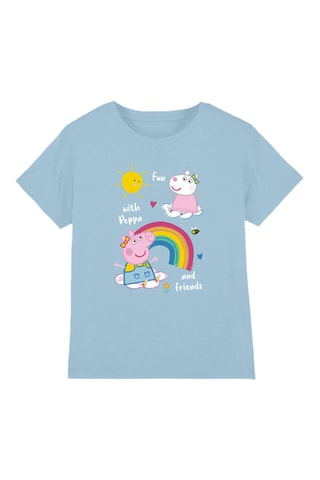 T-shirt Peppa Pig en Suzy Sheep Peppa Pig - Lichtblauw