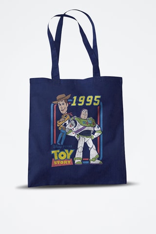 Tote Bag Buzz Lightyear en Woody Toy Story Disney Pixar - Marineblauw