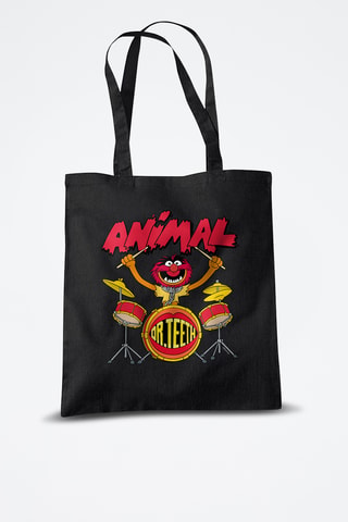 Tote Bag Dier The Muppets Disney - Zwart