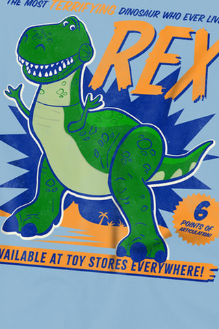 T-shirt Rex Toy Story Disney Pixar - Lichtblauw
