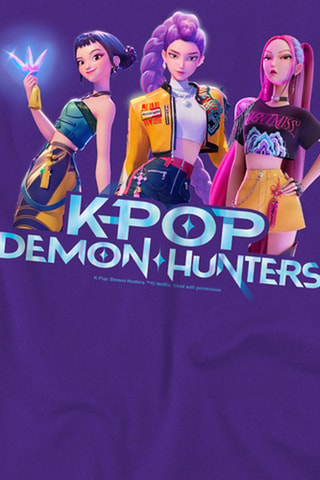T-shirt KPop Demon Hunters - Paars