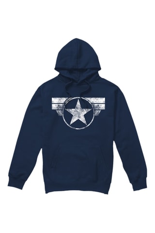 Sweater met Capuchon Captain America Avengers Marvel - Marineblauw