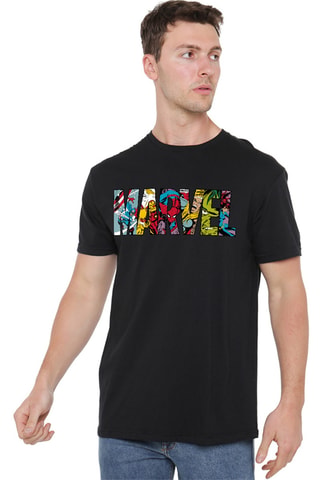 T-shirt Avengers Marvel - Zwart