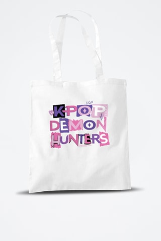 Tote Bag Kpop Demon Hunters - Wit