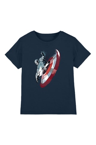 T-shirt Captain America Avengers Marvel - Marineblauw