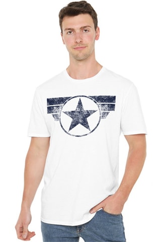 T-shirt Captain America Avengers Marvel - Wit