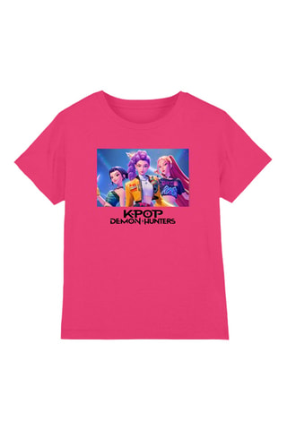 T-shirt Heroic Huntrix Kpop Demon Hunters - Fuchsia