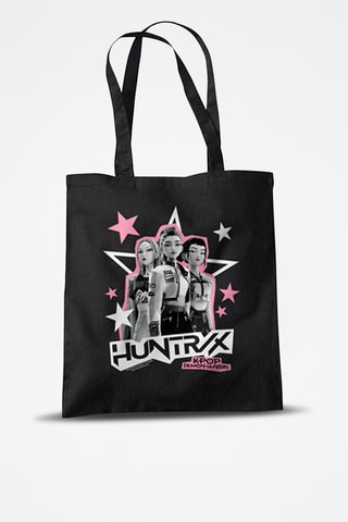 Tote Bag Huntrix Trio Pose Kpop Demon Hunters - Zwart