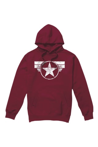Sweater met Capuchon Captain America Avengers Marvel - Bordeauxrood