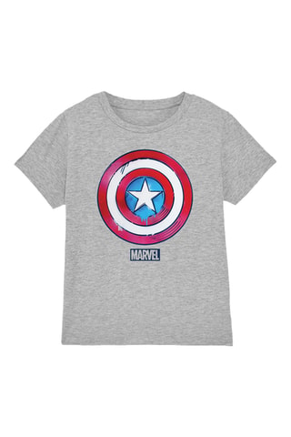 T-shirt Captain America Avengers Marvel - Grijs