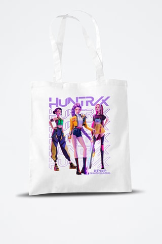 Tote Bag Huntrix Trio Pose Kpop Demon Hunters - Wit