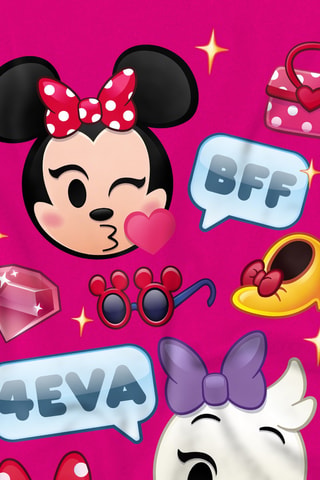 T-shirt Minnie en Katrien Disney - Fuchsia