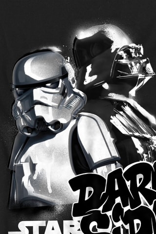 T-shirt Dark Side Star Wars - Zwart