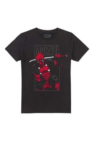 T-shirt Deadpool Marvel - Zwart