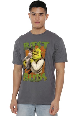 T-shirt Shrek en Donkey DreamWorks Animation - Donkergrijs