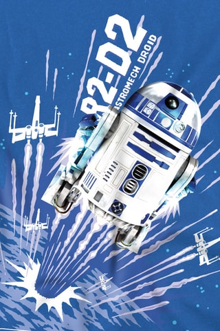 T-shirt R2-D2 Star Wars - Blauw