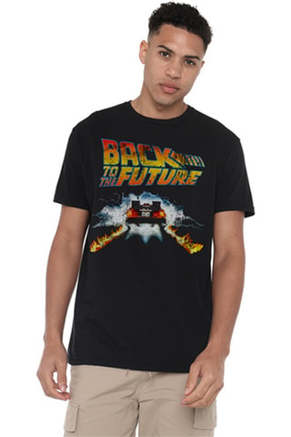 T-shirt Back to The Future - Zwart
