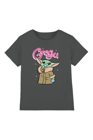 T-shirt Grogu The Mandalorian Star Wars - Donkergrijs