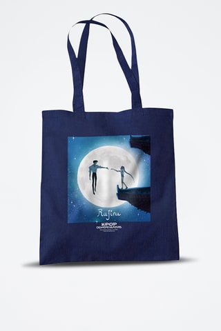 Tote Bag Rujinu Kpop Demon Hunters - Marineblauw