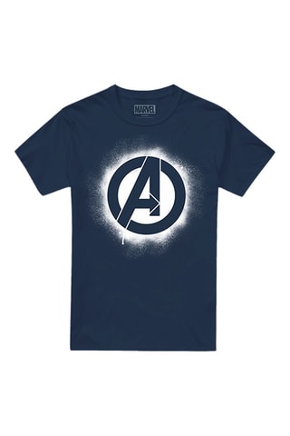 T-shirt Captain America Avengers Marvel - Marineblauw