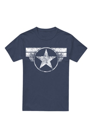 T-shirt Captain America Avengers Marvel - Marineblauw