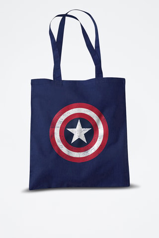 Tote Bag Captain America Avengers Marvel - Marineblauw