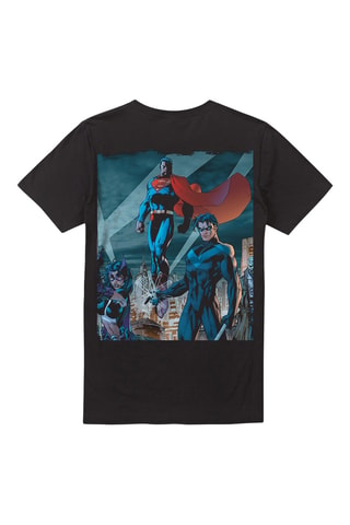 T-shirt Justice League DC Comics - Zwart