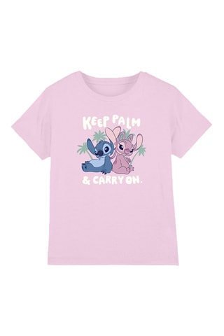 T-shirt Stitch en Angel Lilo en Stitch Disney - Lichtroze