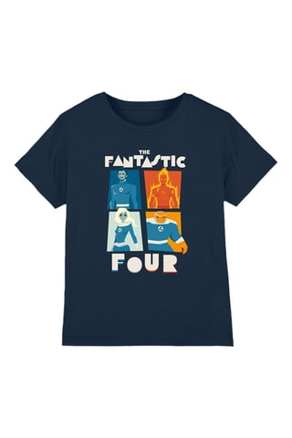 T-shirt The Fantastic 4. - Marineblauw