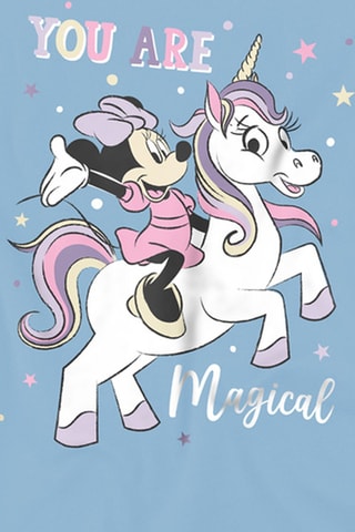 T-shirt Minnie Disney - Lichtblauw