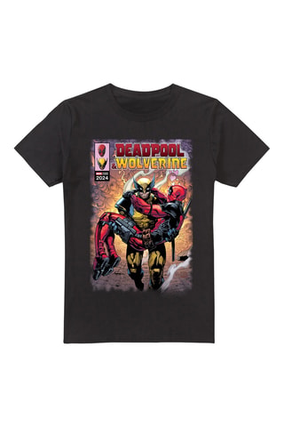 T-shirt Wolverine X-men Marvel - Zwart