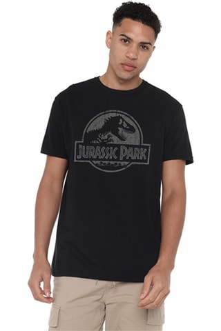 T-shirt Jurassic Park - Zwart