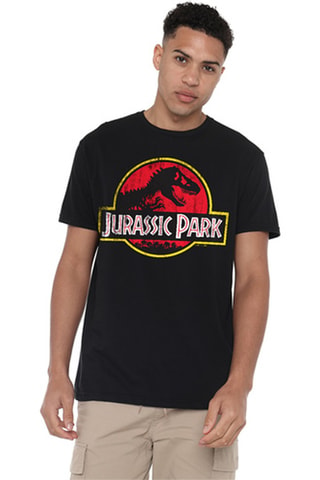 T-shirt Jurassic Park - Zwart