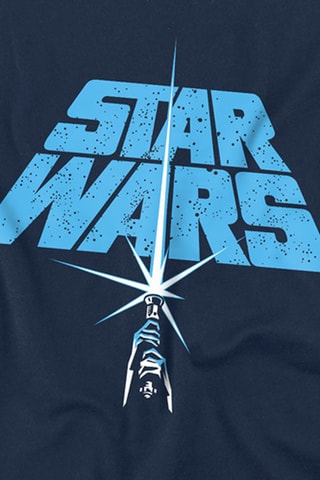 T-shirt Laserzwaard Star Wars - Marineblauw