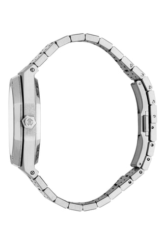 Reloj de cuarzo de acero - Plateado