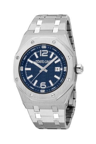 Reloj de cuarzo de acero - Plateado