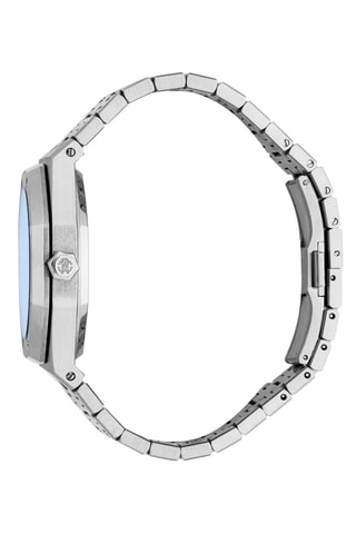 Reloj de cuarzo de acero - Plateado