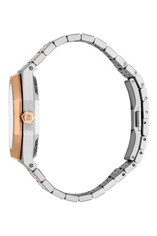 Reloj de cuarzo de acero - Plateado y dorado