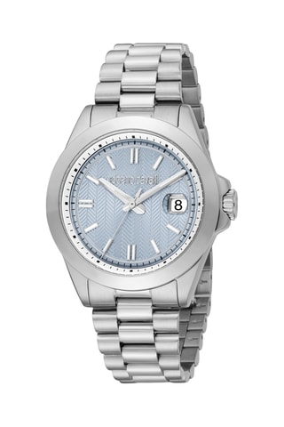 Reloj de cuarzo de acero - Plateado